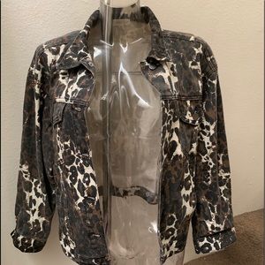 Jean jacket animal print